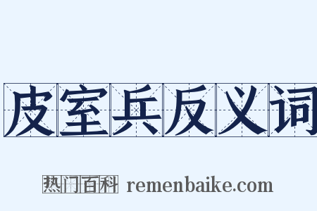 皮室兵反义词是什么意思的图片